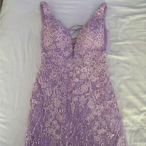 Lavish Lilac Floral Dress